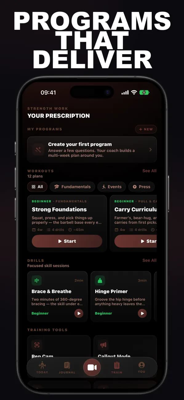Strongman AI: Gym Coach app screen 4